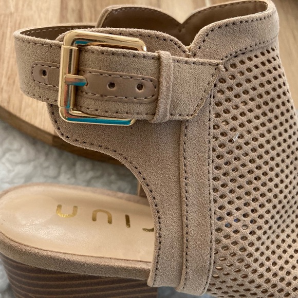 Unisa Unipalo women’s mesh block heel booties sandals, size 8.5 - Picture 7 of 10